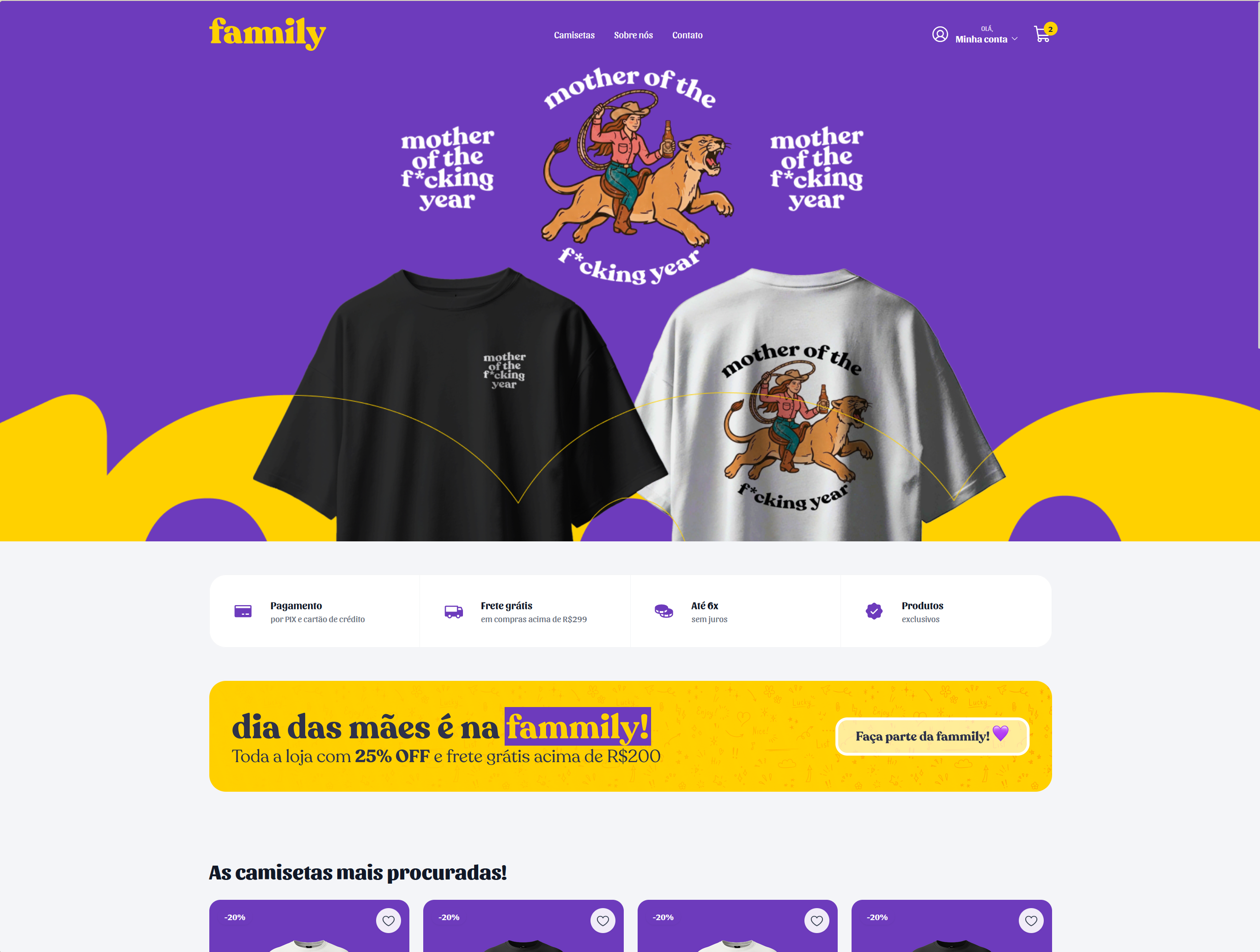Loja online da Operify